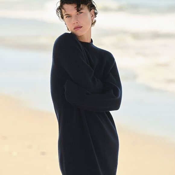 J.Crew Cashmere Rollneck™ sweater-dress - Picture 1 of 8